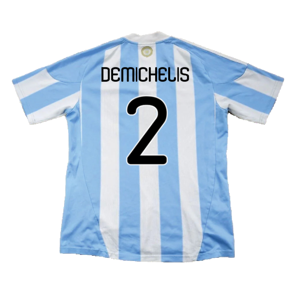 Argentina 2010-11 Home Shirt (Excellent) (Demichelis 2)