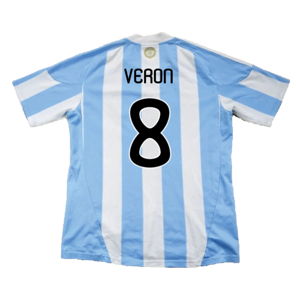 Argentina 2010-11 Home Shirt (Excellent) (Veron 8)