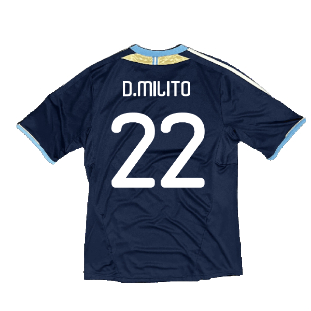 Argentina 2011-2012 Away Shirt (Good) (D.Milito 22)