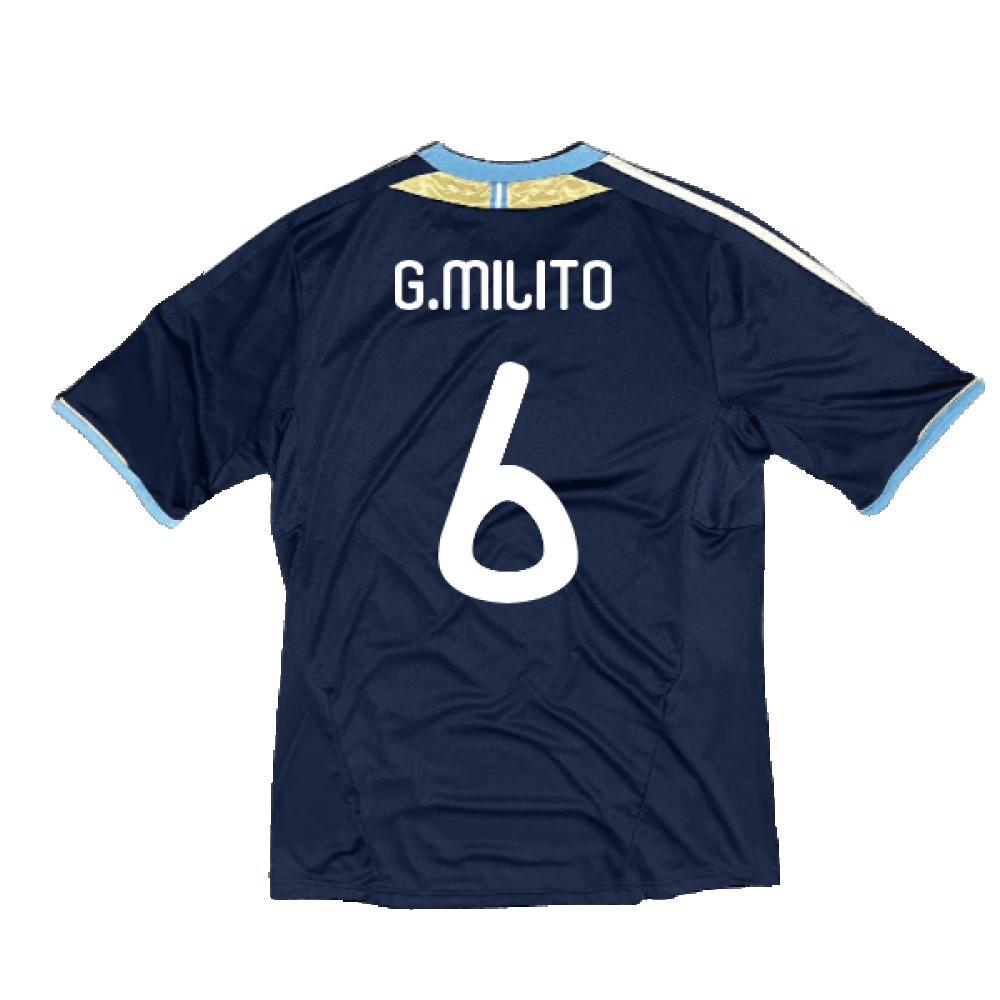 Argentina 2011-2012 Away Shirt (Good) (G.Milito 6)