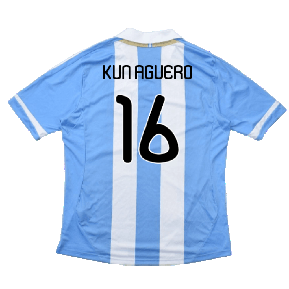 Argentina 2011-2012 Home Shirt (L) (Good) (Kun Aguero 16)