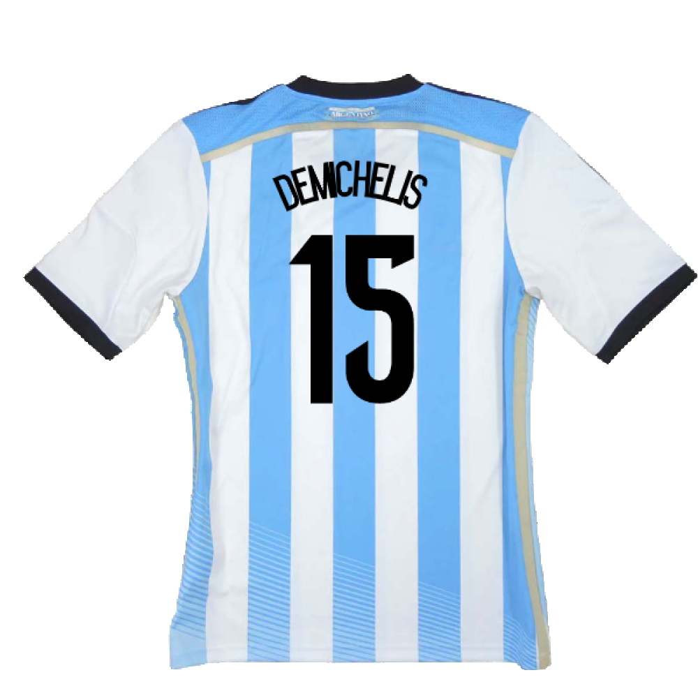 Argentina 2014-15 Home Shirt (L) (Mint) (Demichelis 15)