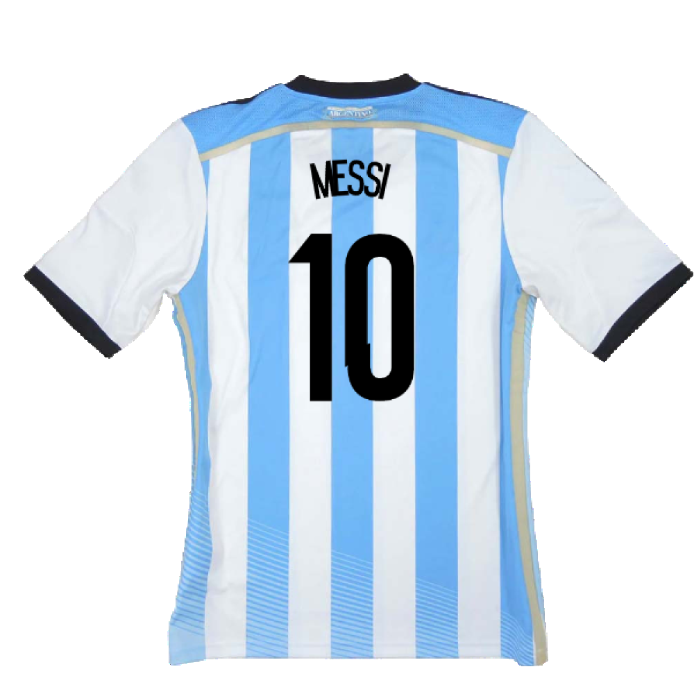 Argentina 2014-15 Home Shirt (XL) (Very Good) (Messi 10)