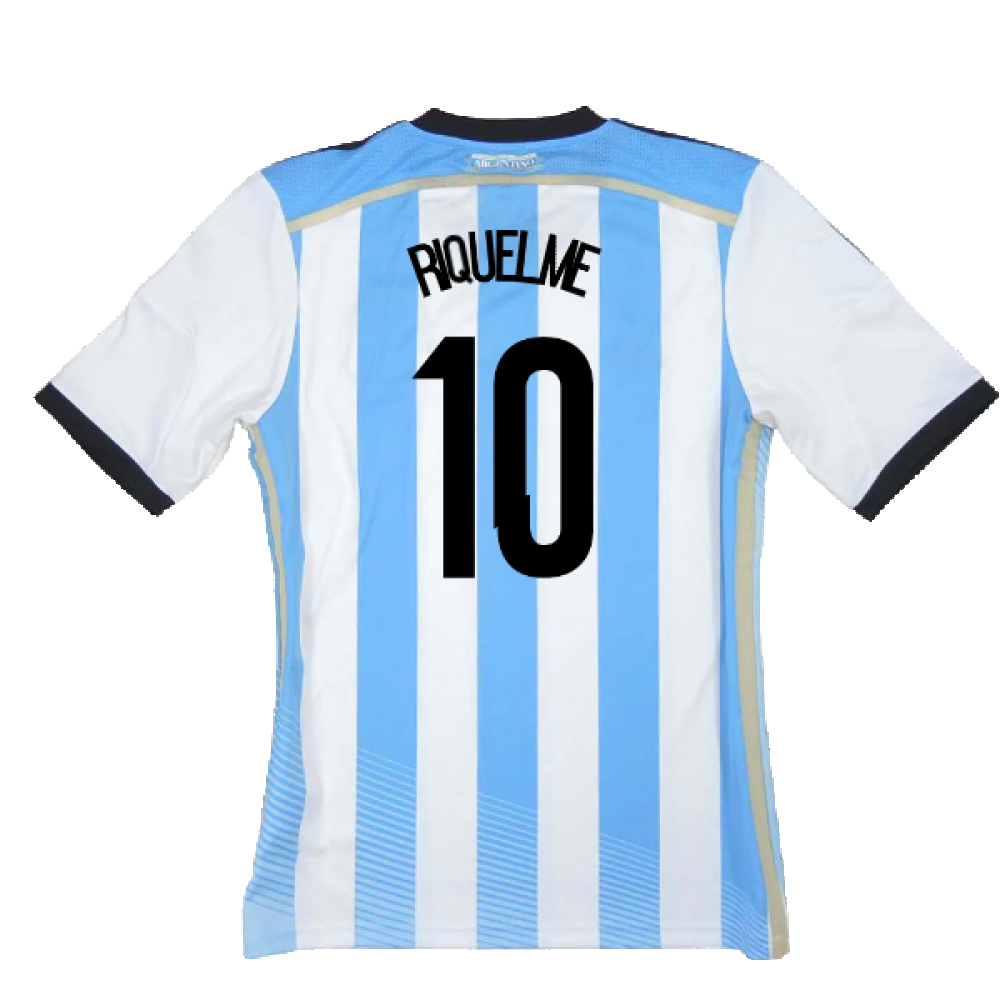 Argentina 2014-15 Home Shirt (L) (Mint) (Riquelme 10)