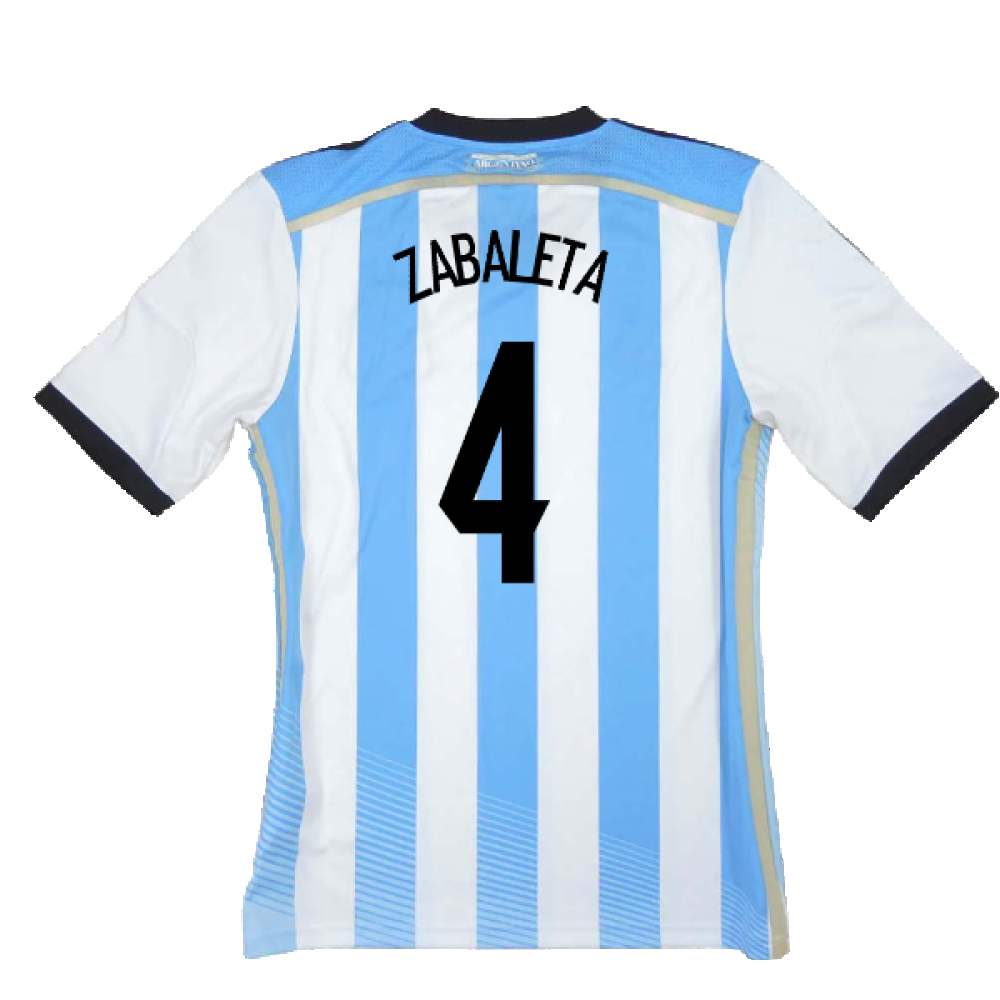 Argentina 2014-15 Home Shirt (L) (Mint) (Zabaleta 4)