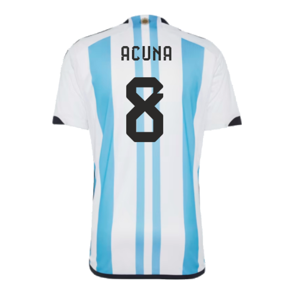 Argentina 2022 World Cup Winners Home Shirt (ACUNA 8)