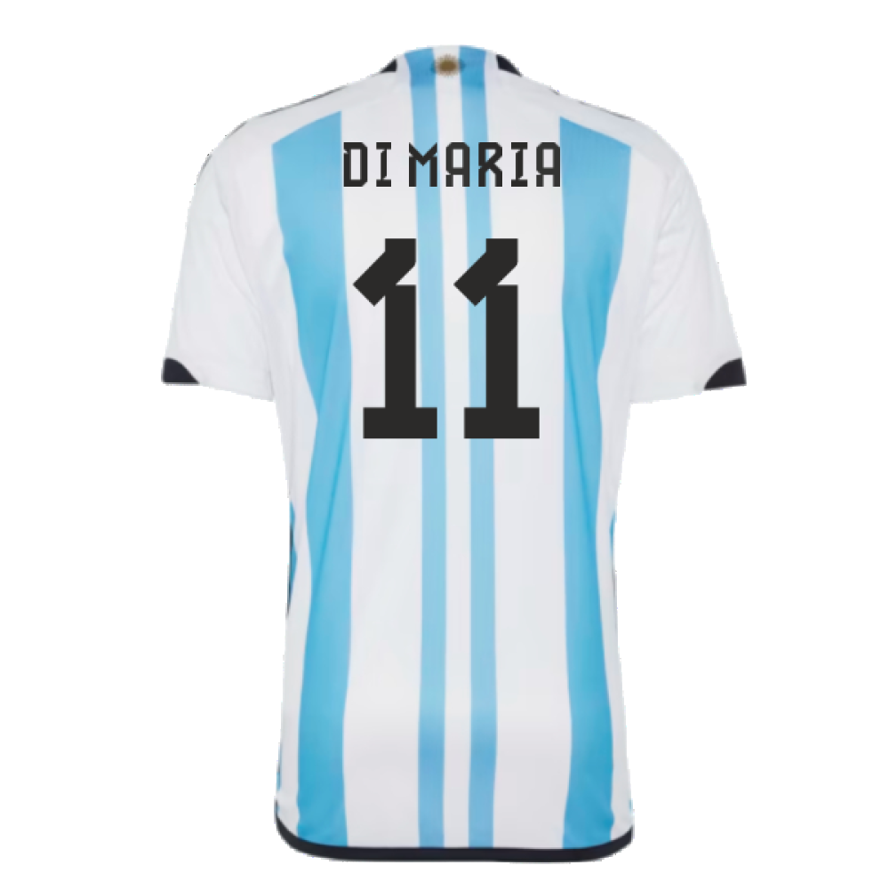 Argentina 2022 World Cup Winners Home Shirt (DI MARIA 11)