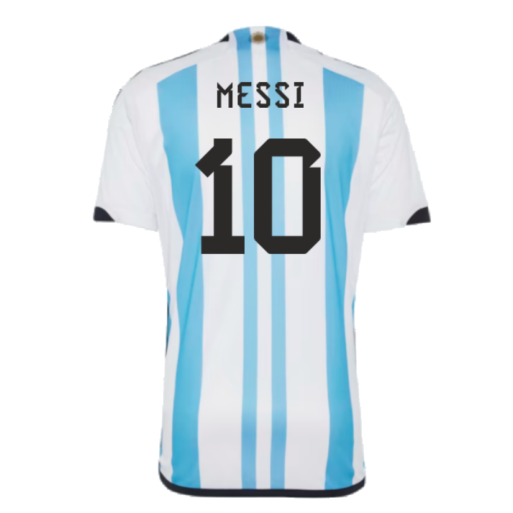 Argentina 2022 World Cup Winners Home Shirt (MESSI 10)