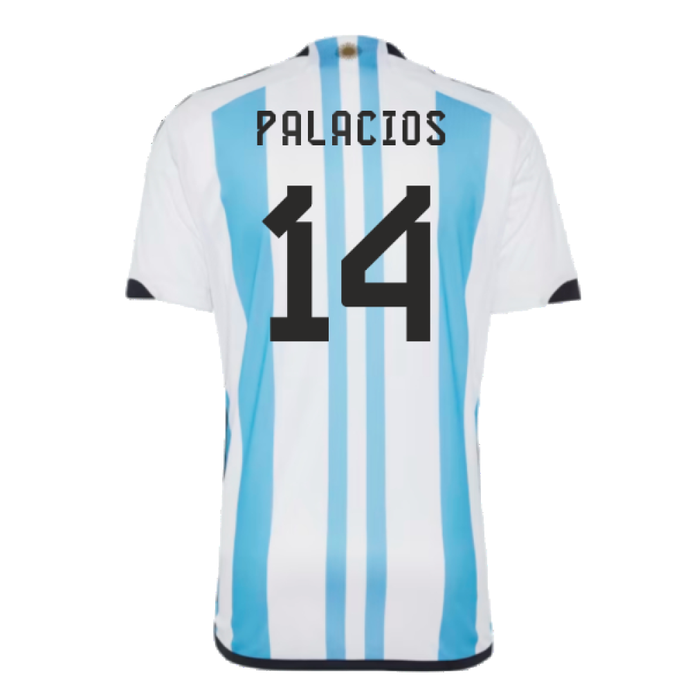 Argentina 2022 World Cup Winners Home Shirt (PALACIOS 14)