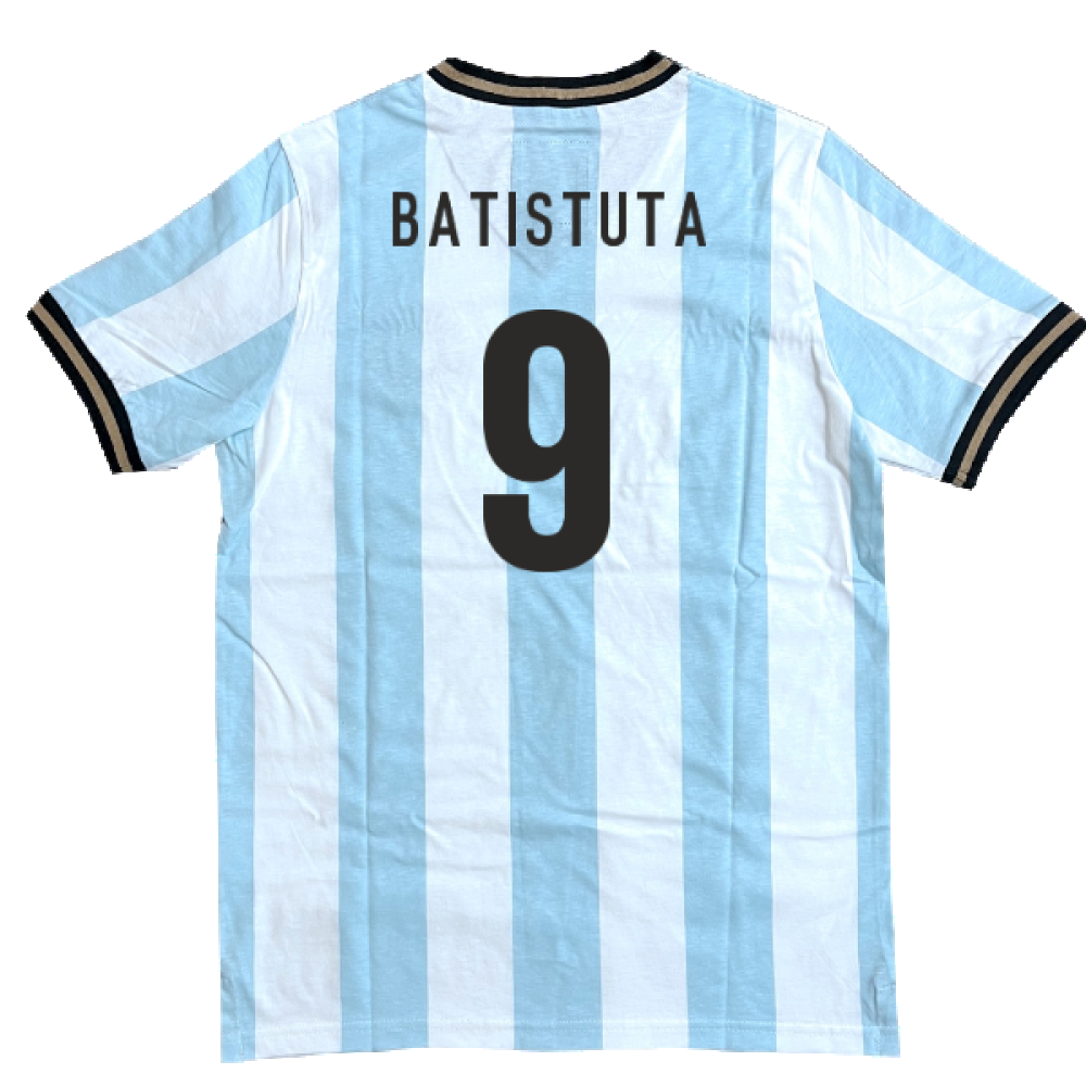 Argentina El Sol Albiceleste Home Shirt (BATISTUTA 9)