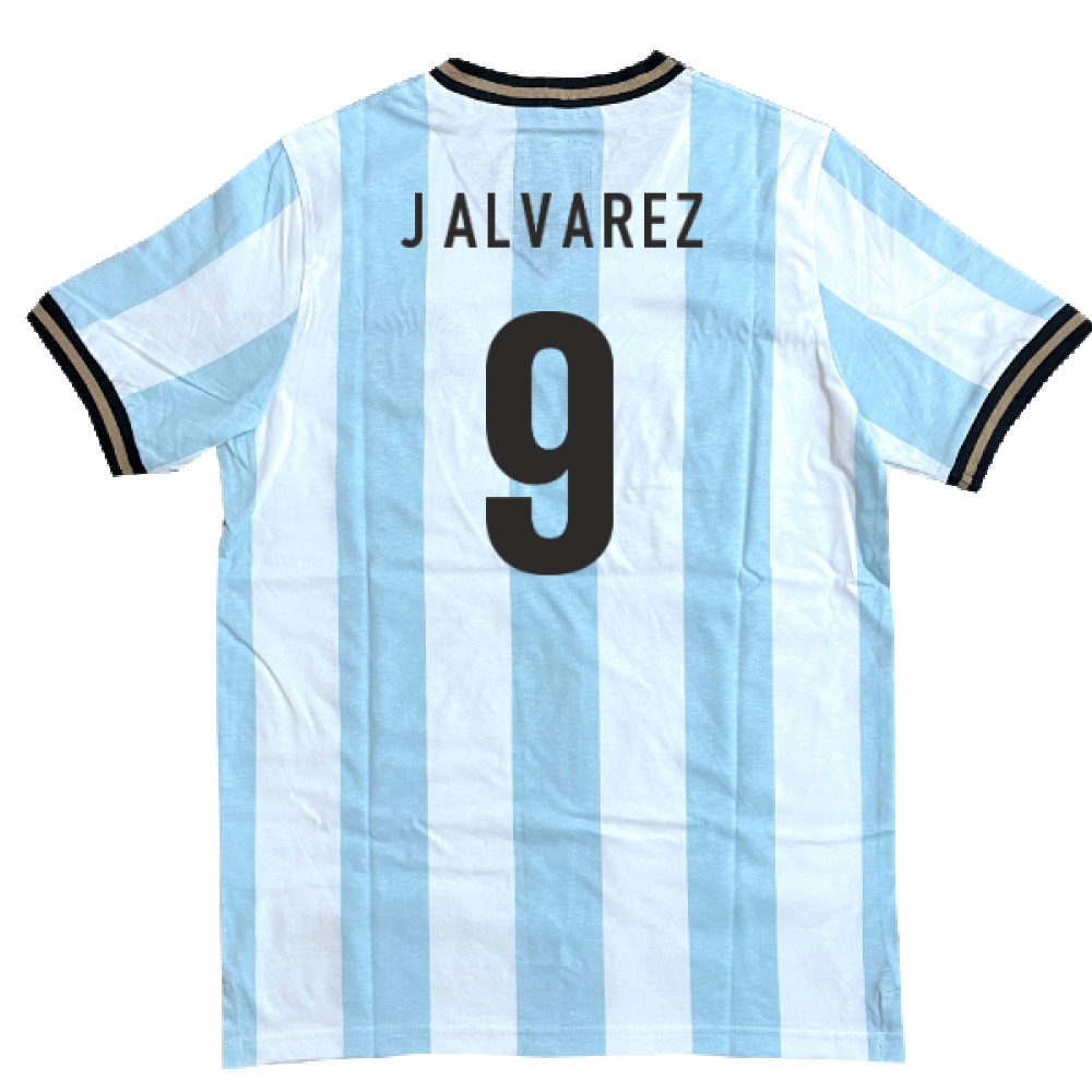 Argentina El Sol Albiceleste Home Shirt (J ALVAREZ 9)