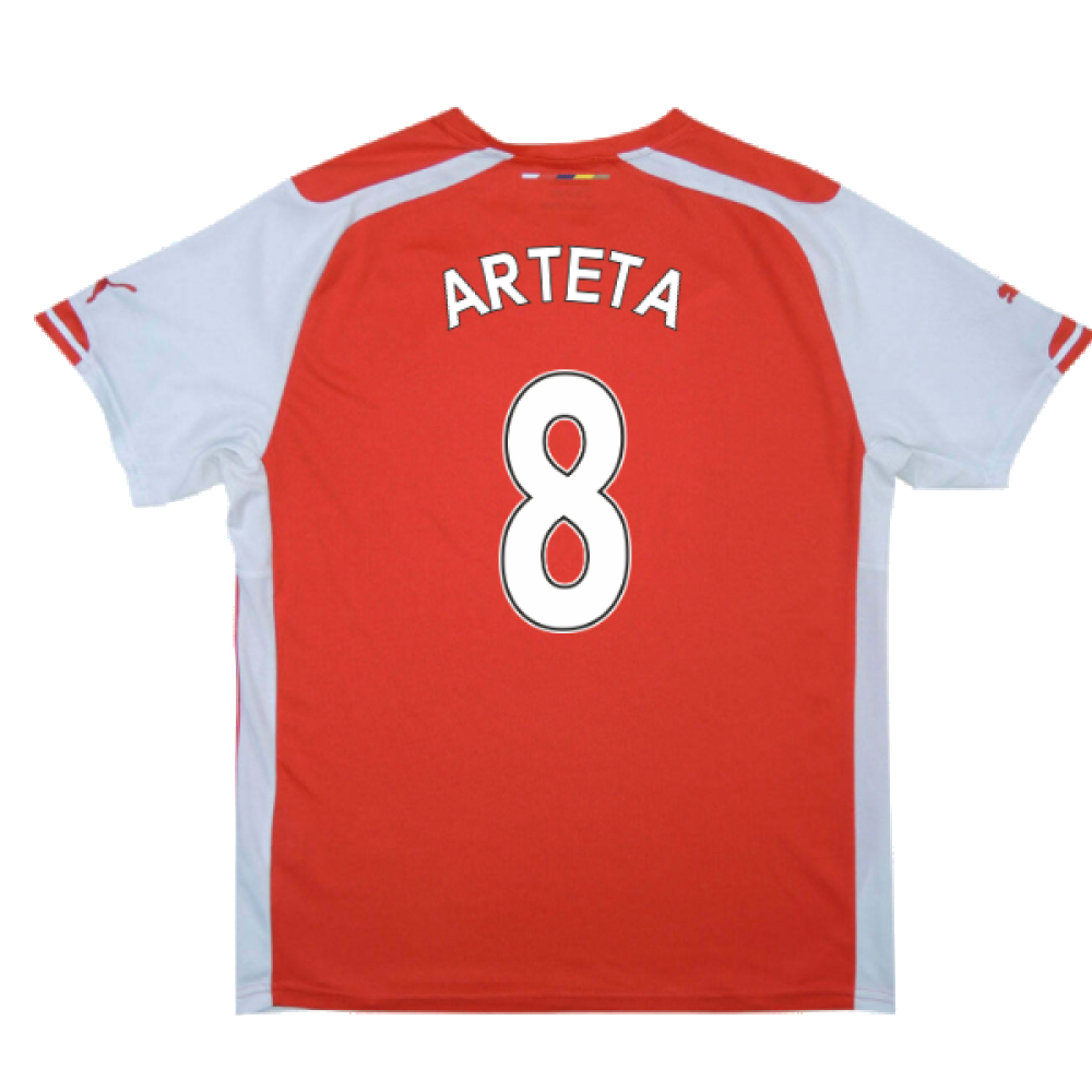 Arsenal 2014-15 Home Shirt (S) (Excellent) (Arteta 8)