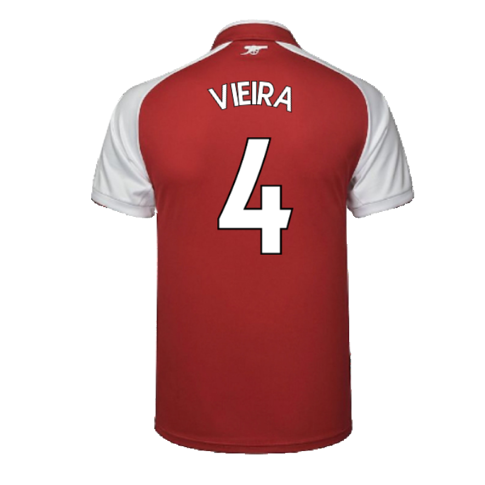 Arsenal 2017-18 Home Shirt (S) (Mint) (Vieira 4)