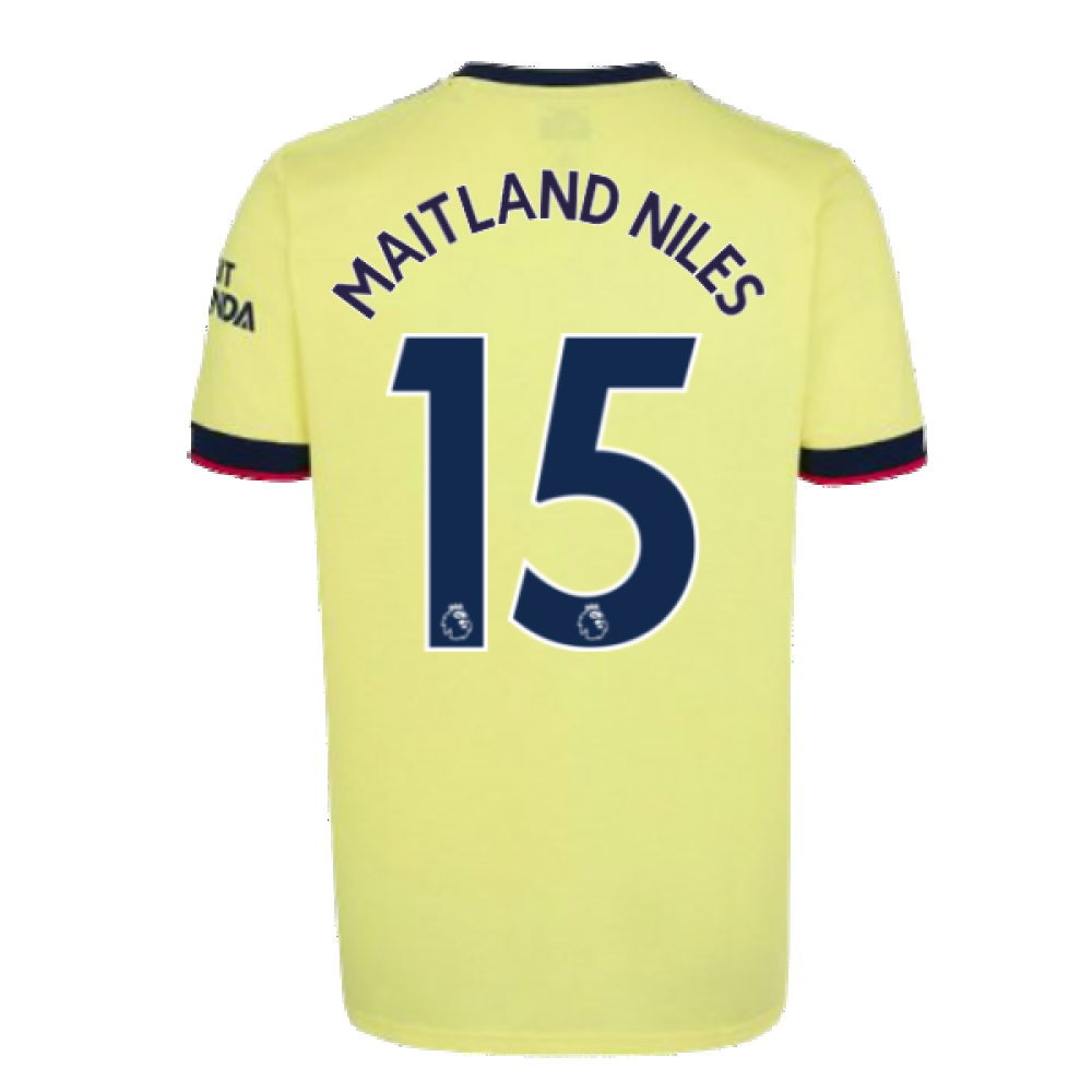 Arsenal 2021-2022 Away Shirt (MAITLAND NILES 15)