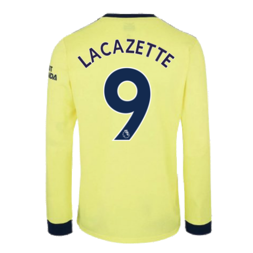 Arsenal 2021-2022 Long Sleeve Away Shirt (LACAZETTE 9)