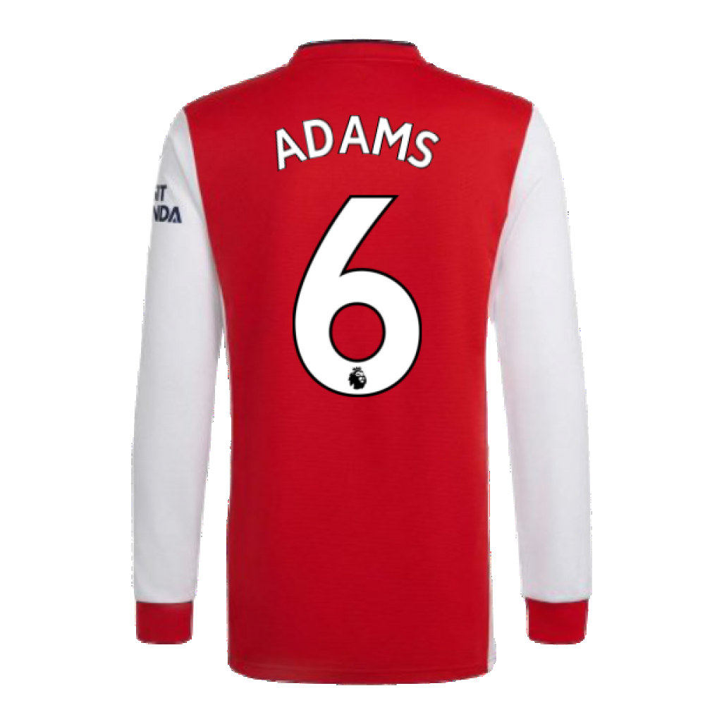 Arsenal 2021-2022 Long Sleeve Home Shirt (ADAMS 6)