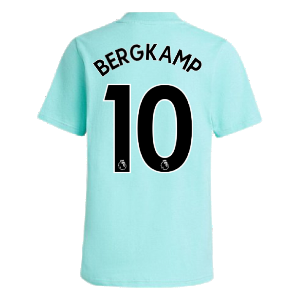 Arsenal 2021-2022 Training Tee (Acid Mint) (BERGKAMP 10)