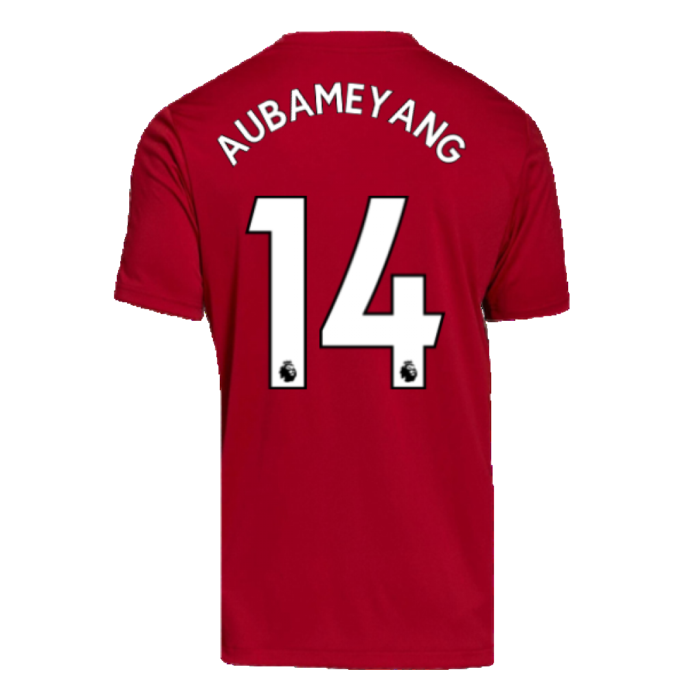 Arsenal 2021-2022 Training Tee (Active Maroon) (AUBAMEYANG 14)