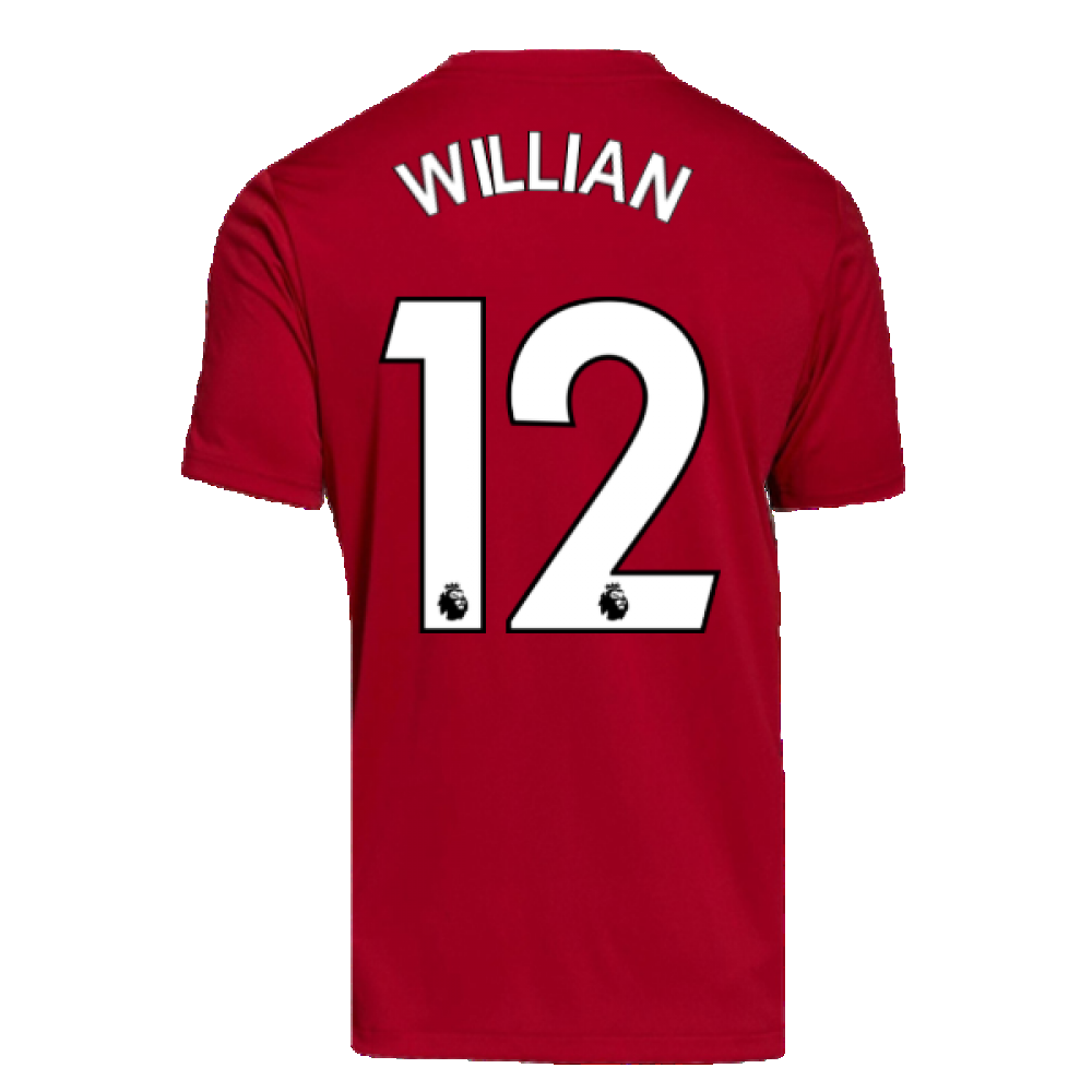 Arsenal 2021-2022 Training Tee (Active Maroon) (WILLIAN 12)