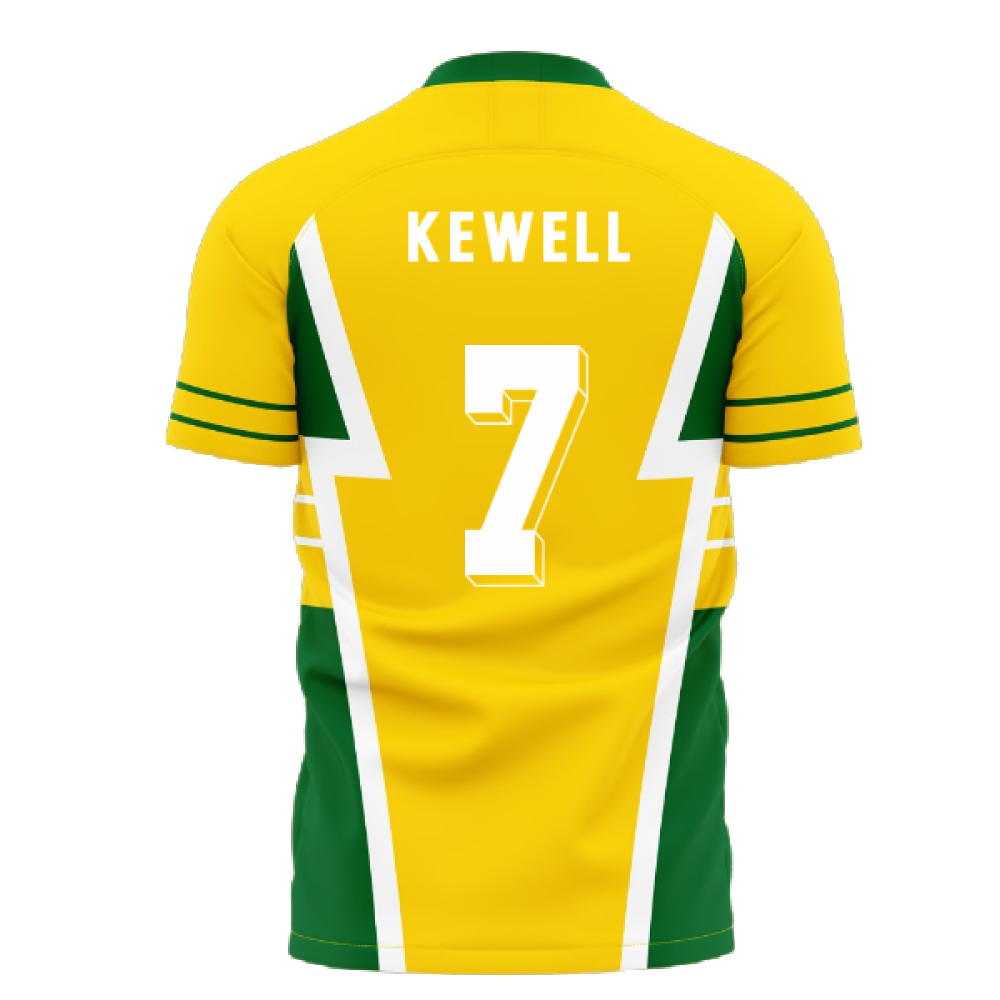 Australia 1990s Style Concept Football Kit (Libero) (KEWELL 7)