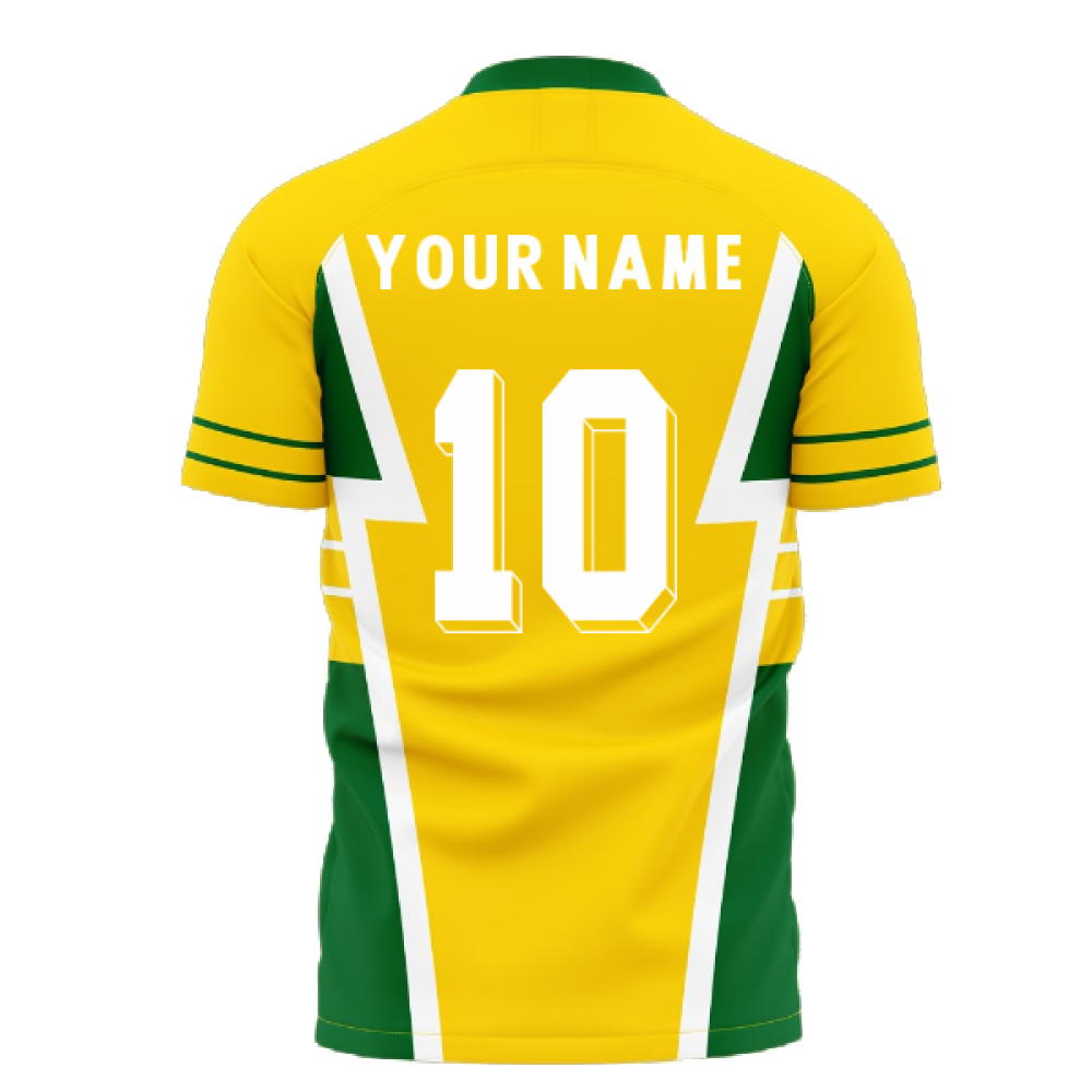 Australia 1990s Style Concept Football Kit (Libero) (Your Name)