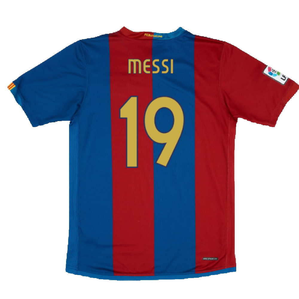 Barcelona 2006-07 Home Shirt (M) (Very Good) (Messi 19)