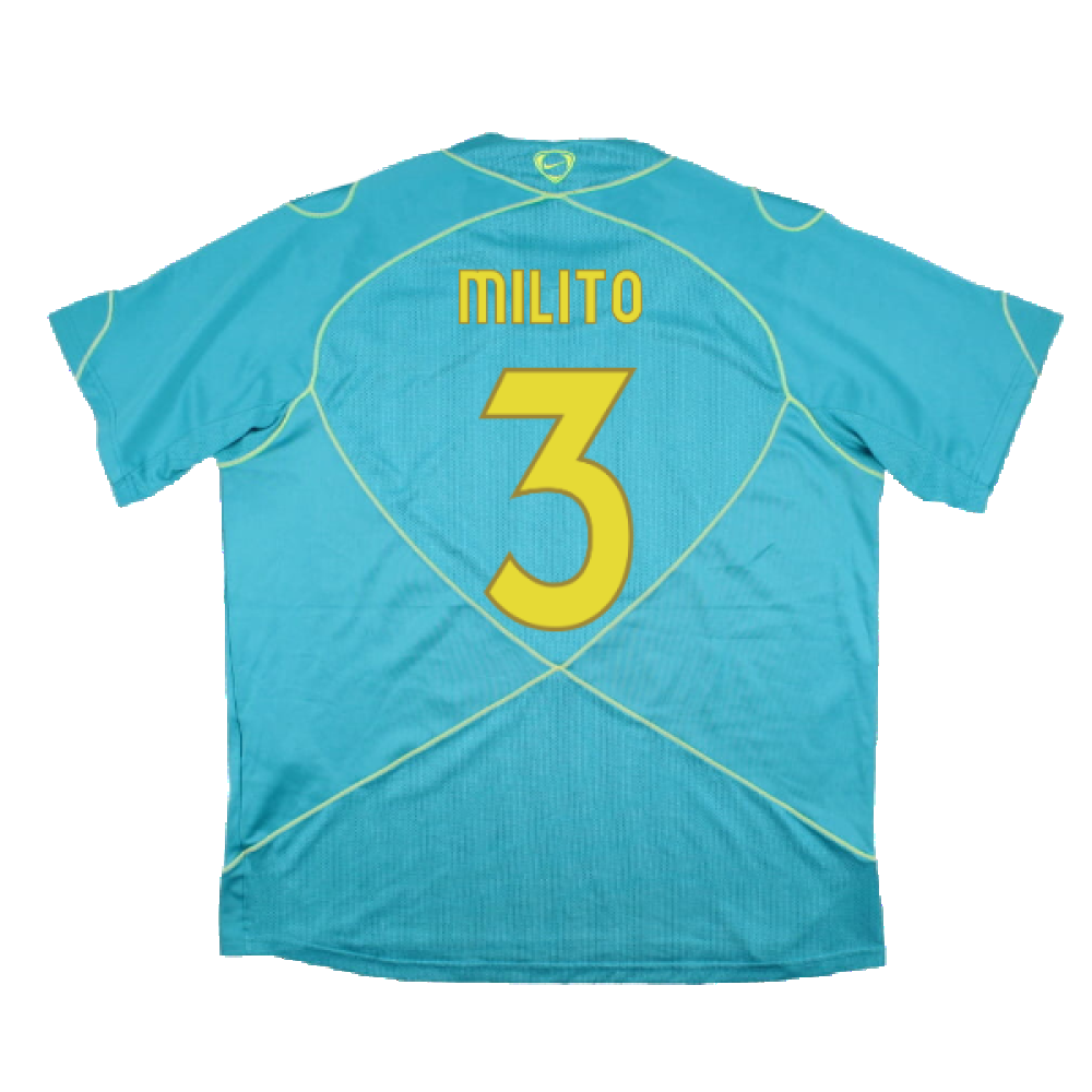 Barcelona 2007-08 Nike Training Shirt (M) (Good) (Milito 3)