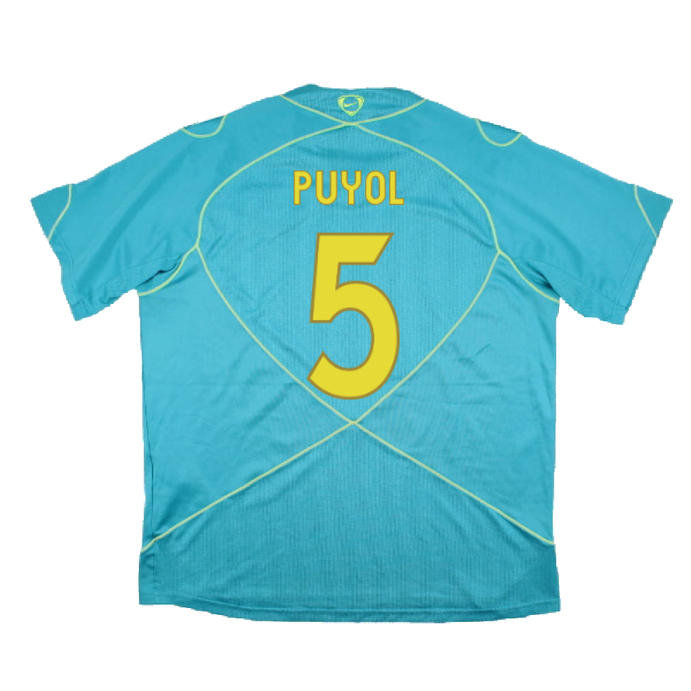 Barcelona 2007-08 Nike Training Shirt (M) (Good) (Puyol 5)