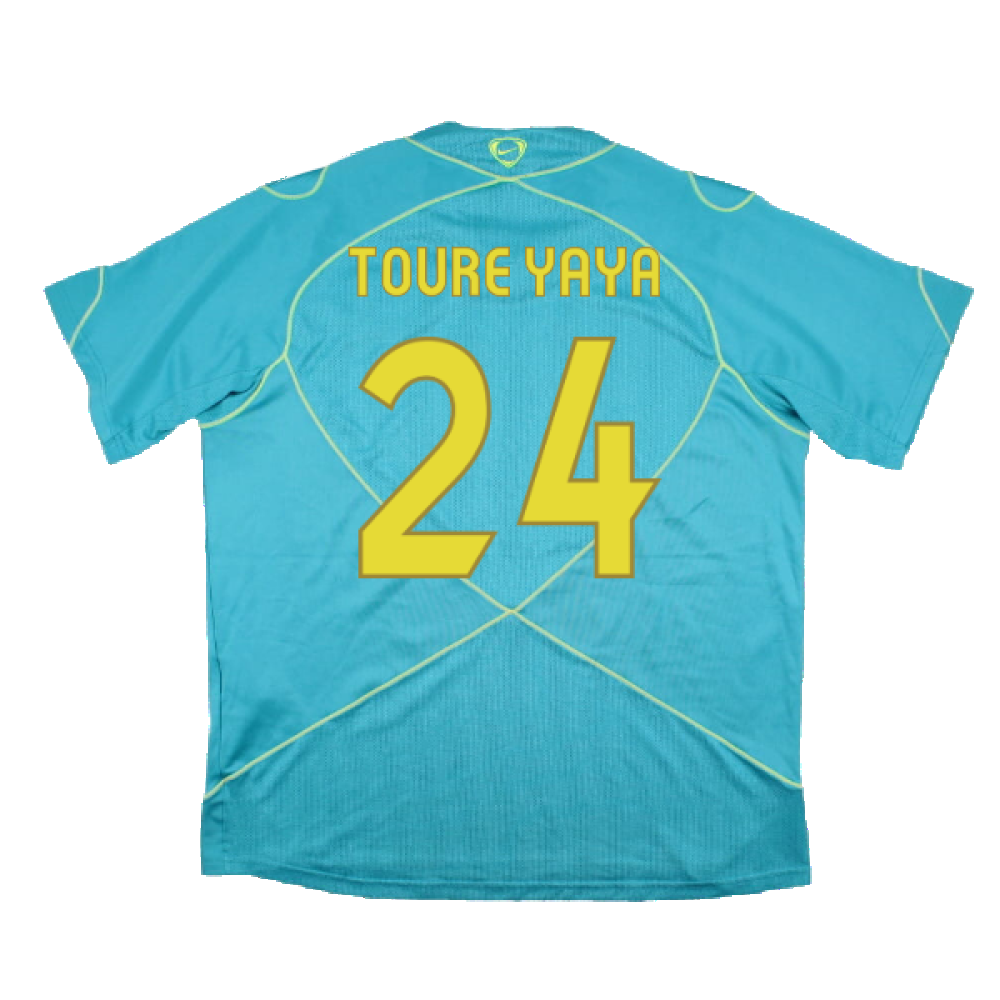 Barcelona 2007-08 Nike Training Shirt (M) (Good) (Toure Yaya 24)