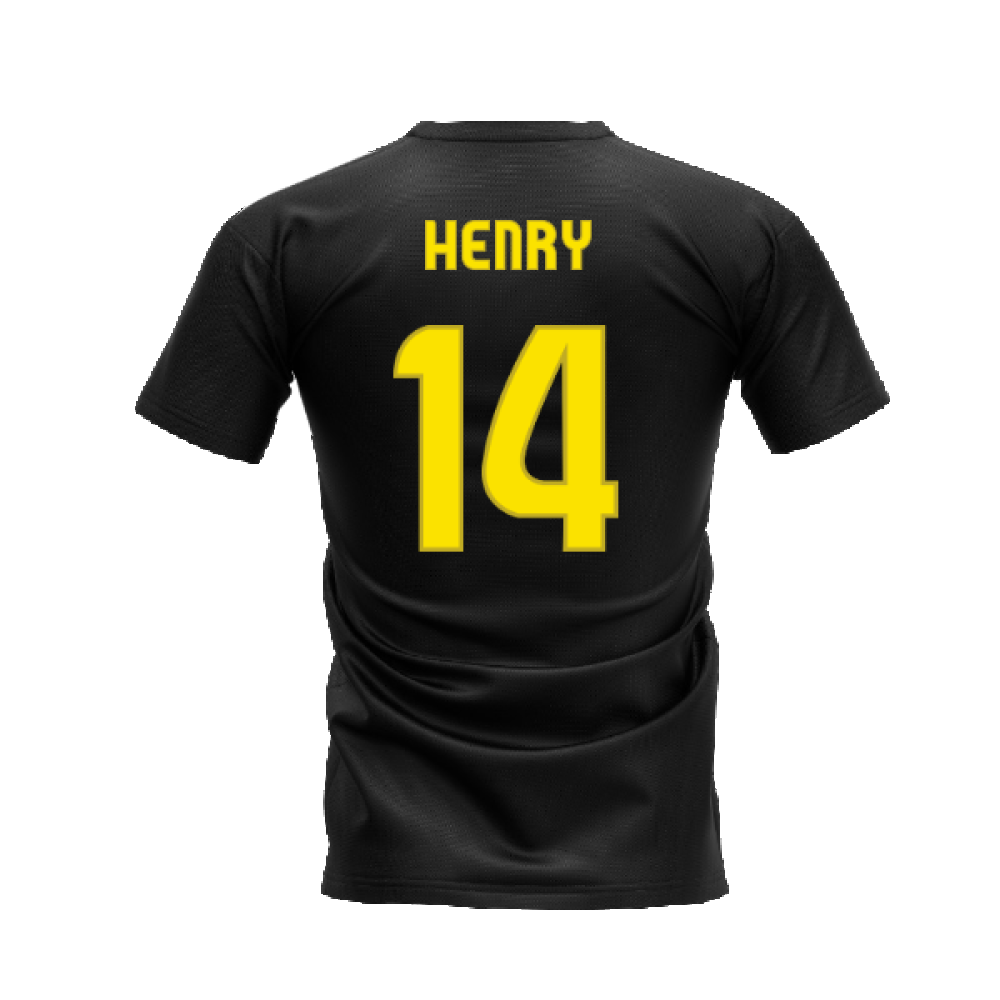 Barcelona 2008-2009 Retro Shirt T-shirt (Black) (Henry 14)