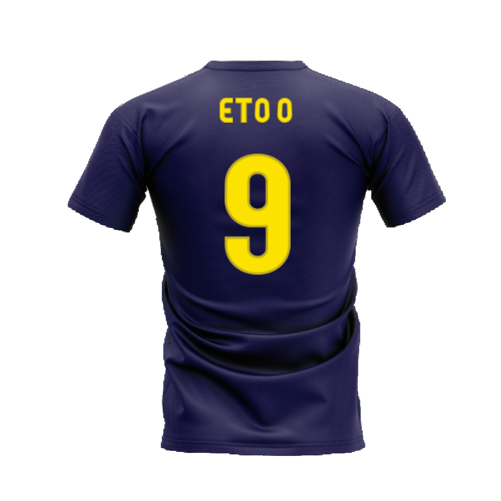 Barcelona 2008-2009 Retro Shirt T-shirt (Navy) (Eto O 9)