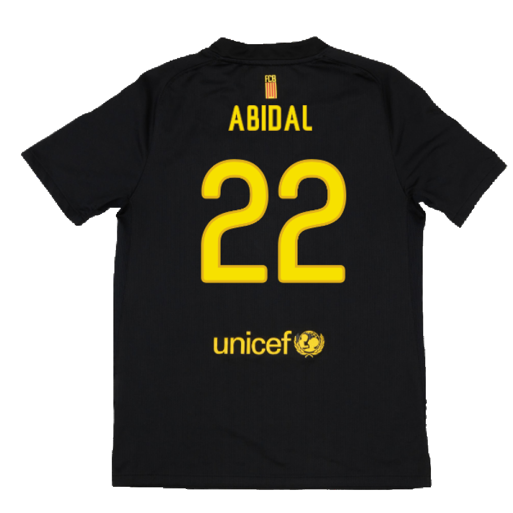 Barcelona 2011-12 Away Shirt (XL) (Mint) (Abidal 22)