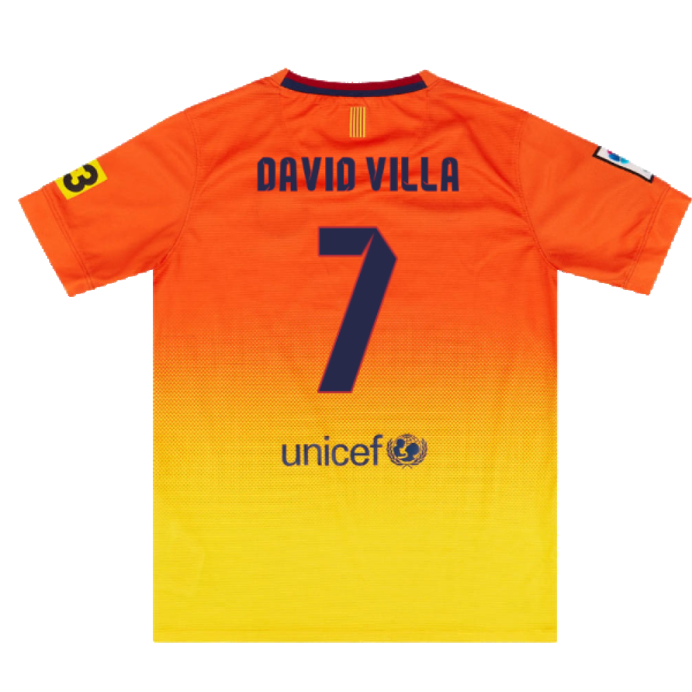 Barcelona 2012-13 Away Shirt (XL) (Very Good) (David Villa 7)