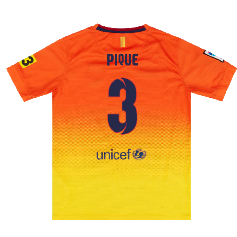 Barcelona 2012-13 Away Shirt (XL) (Very Good) (Pique 3)