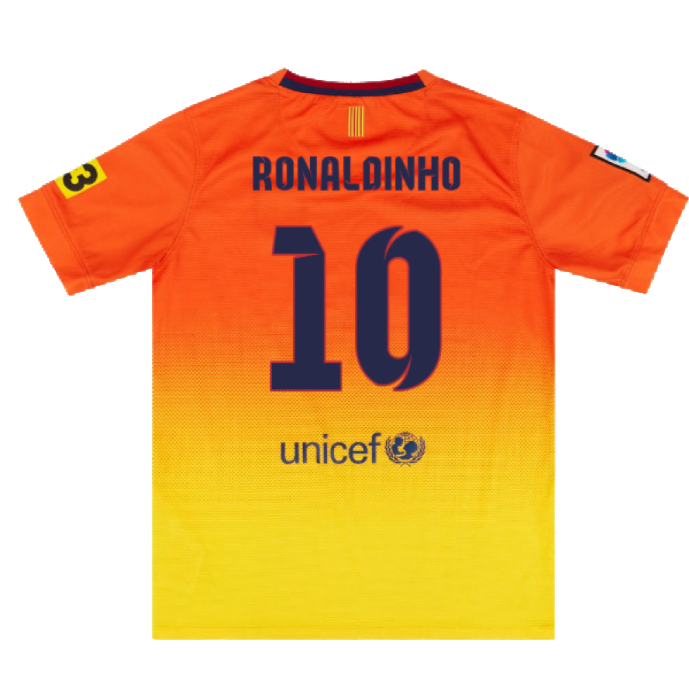 Barcelona 2012-13 Away Shirt (L) (Very Good) (Ronaldinho 10)