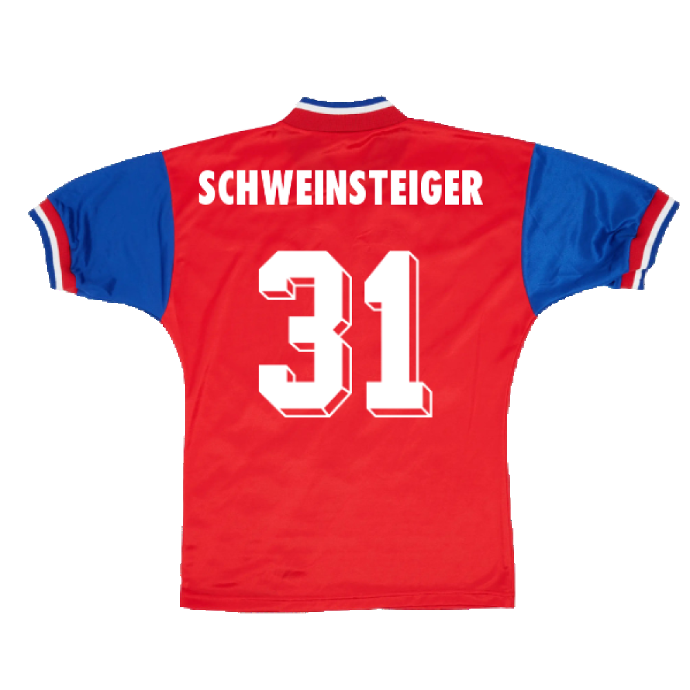 Bayern Munich 1993-95 Home Shirt (S) (Very Good) (Schweinsteiger 31)