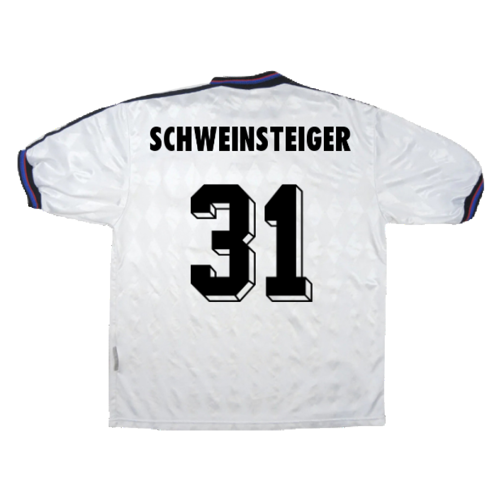 Bayern Munich 1996-98 Away Shirt (L) Strunz #8 (Fair) (Schweinsteiger 31)