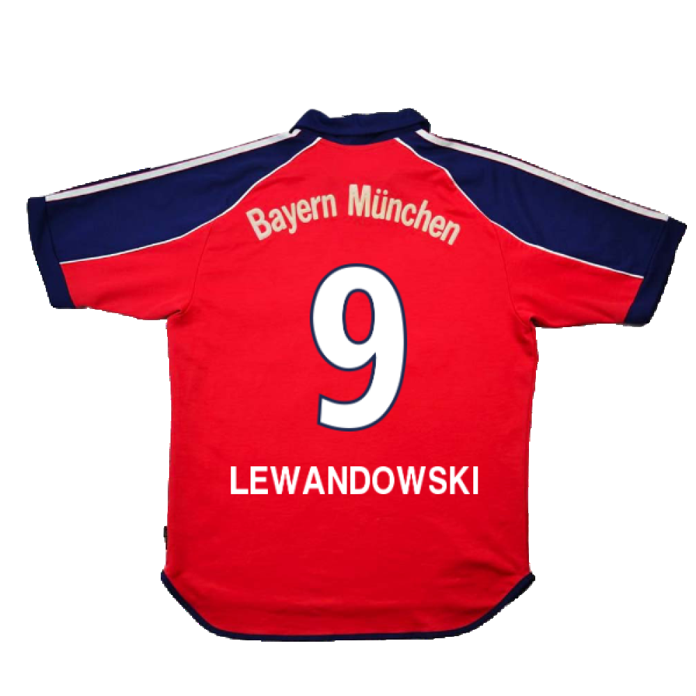 Bayern Munich 1999-01 Home Shirt (XL) (Very Good) (Lewandowski 9)