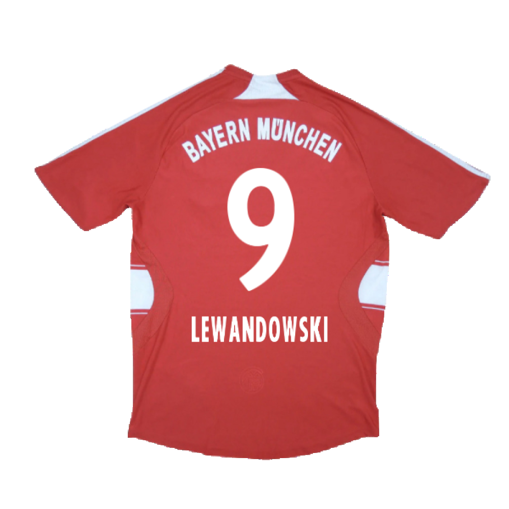 Bayern Munich 2007-08 Home Shirt (M) (Very Good) (Lewandowski 9)