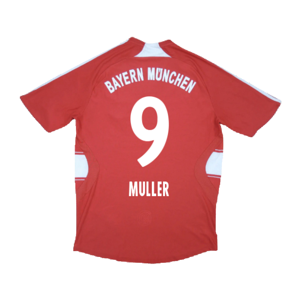 Bayern Munich 2007-09 Home Shirt (M) (Fair) (Muller 9)