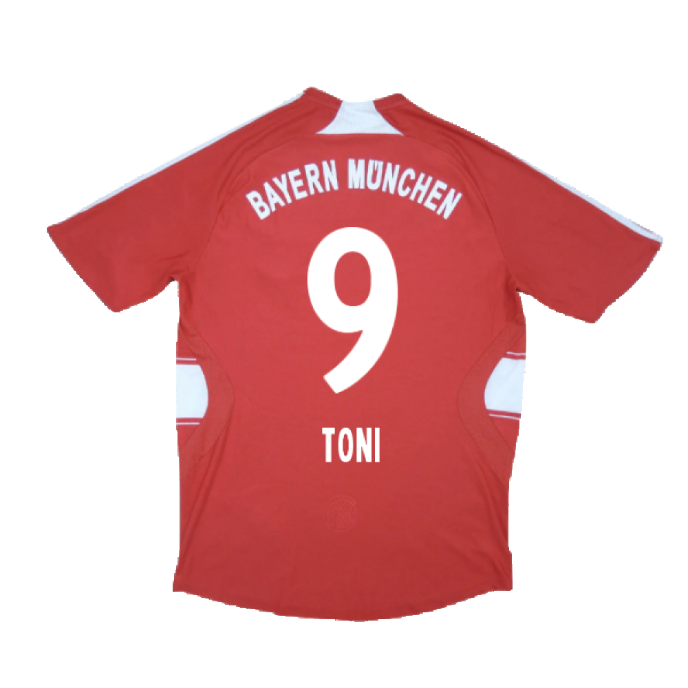 Bayern Munich 2007-09 Home Shirt (M) (Fair) (Toni 9)