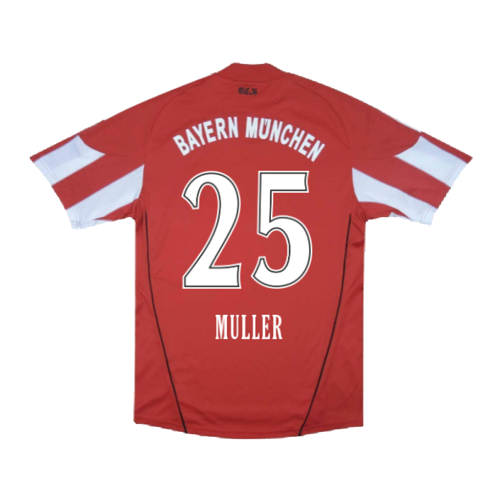 Bayern Munich 2010-11 Home Shirt (Good) (Muller 25)