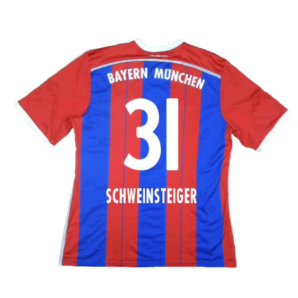 Bayern Munich 2014-15 Home Shirt (S) (Excellent) (Schweinsteiger 31)