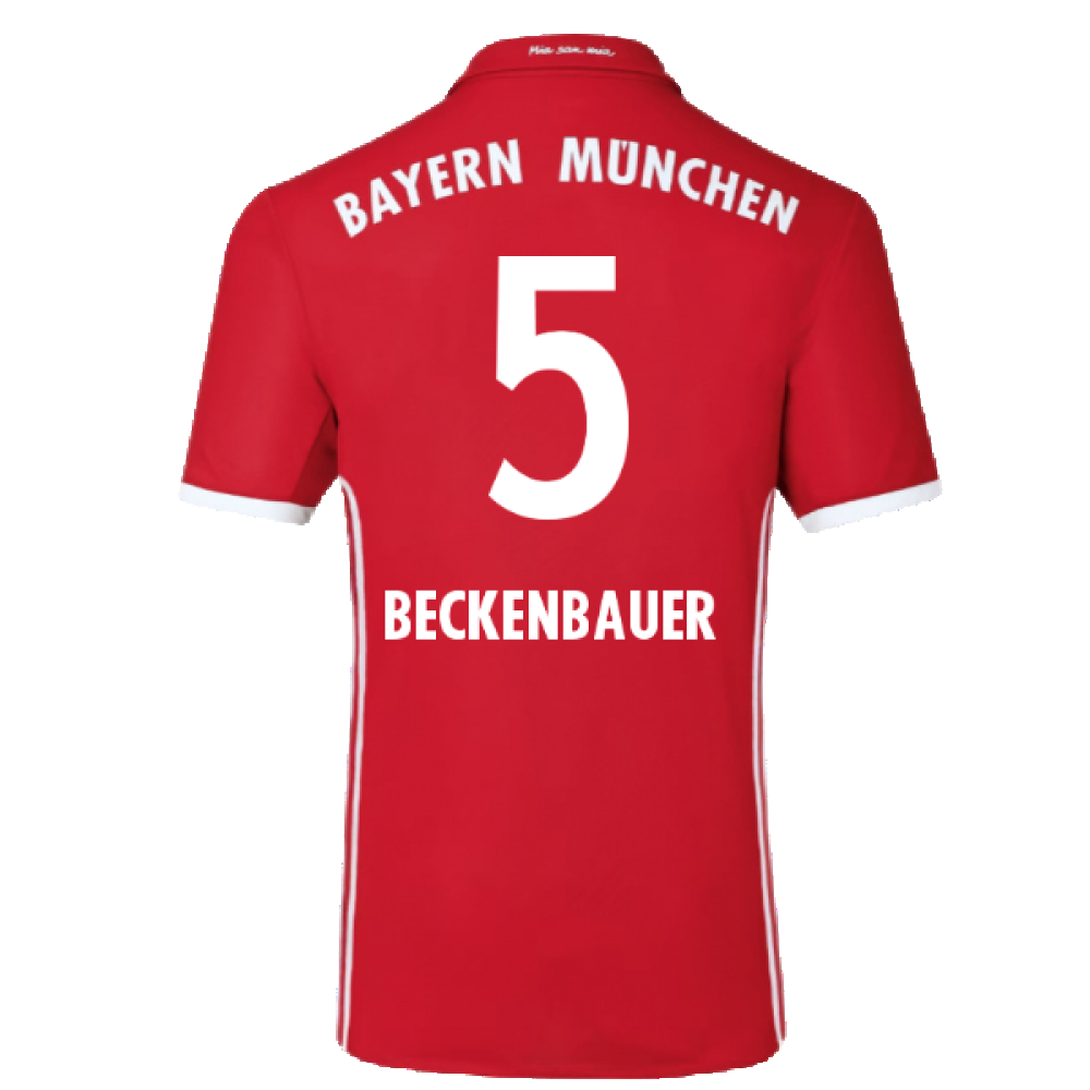 Bayern Munich 2016-17 Home Shirt (Excellent) (Beckenbauer 5)