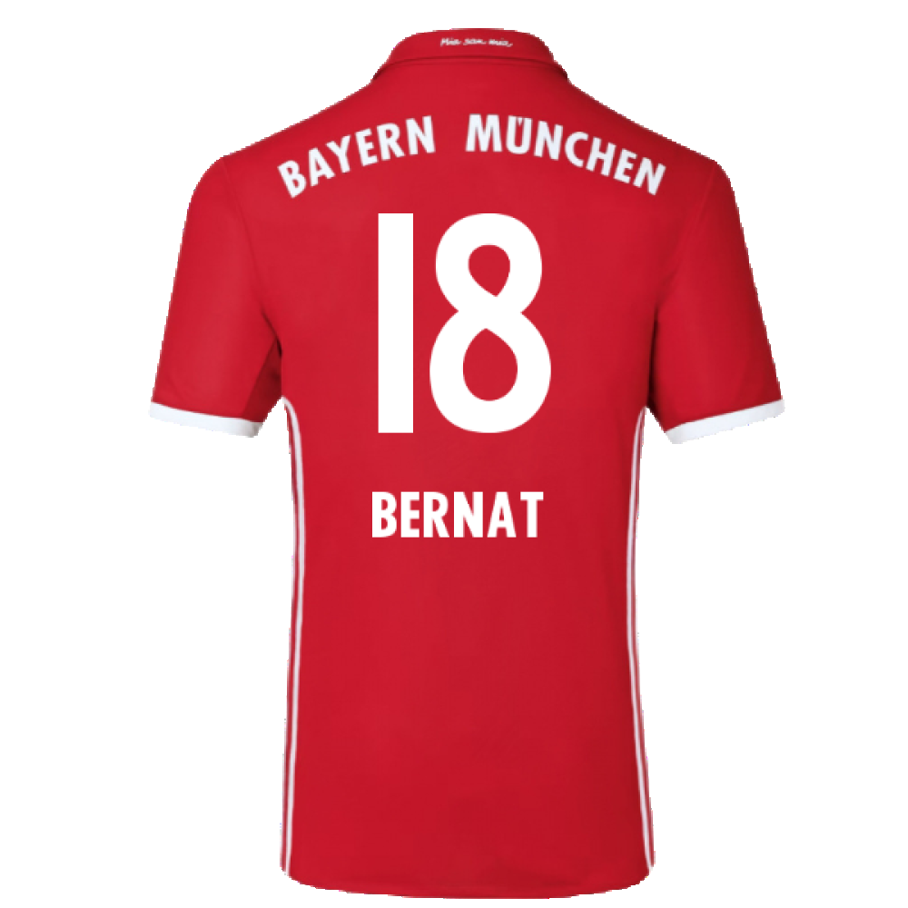 Bayern Munich 2016-17 Home Shirt (Excellent) (Bernat 18)