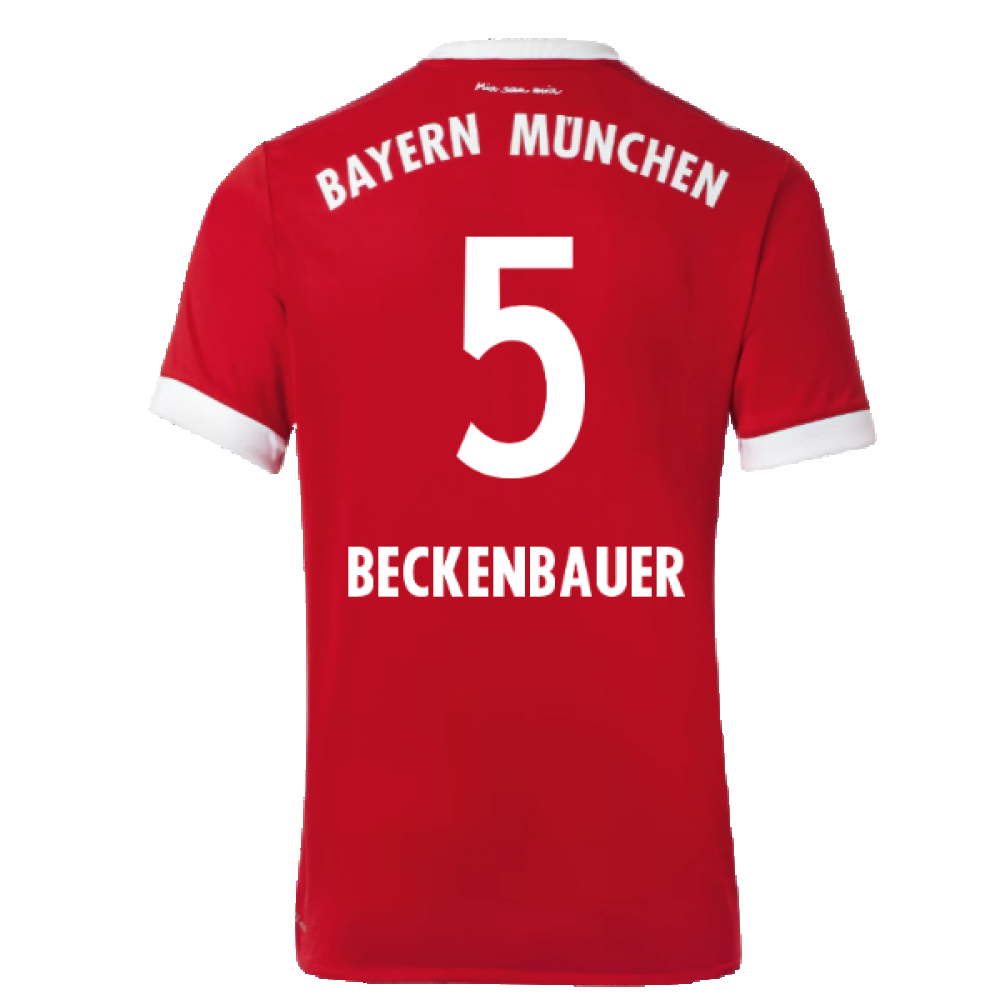 Bayern Munich 2017-18 Home Shirt (Excellent) (Beckenbauer 5)