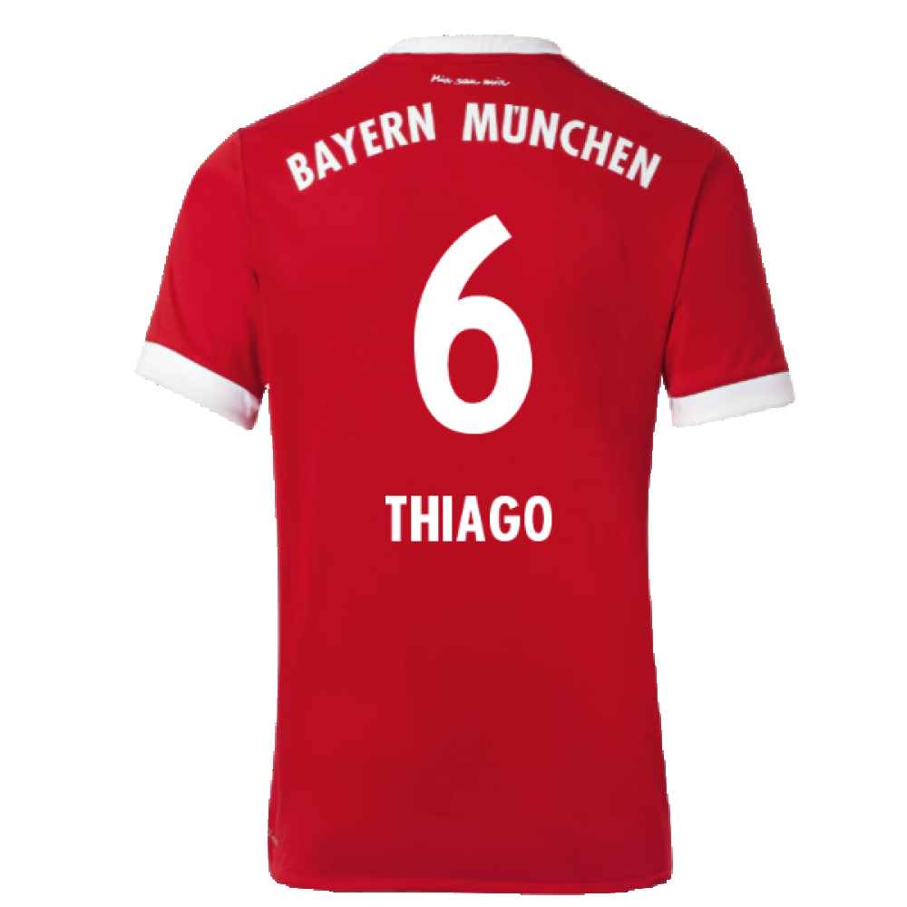 Bayern Munich 2017-18 Home Shirt (Excellent) (Thiago 6)