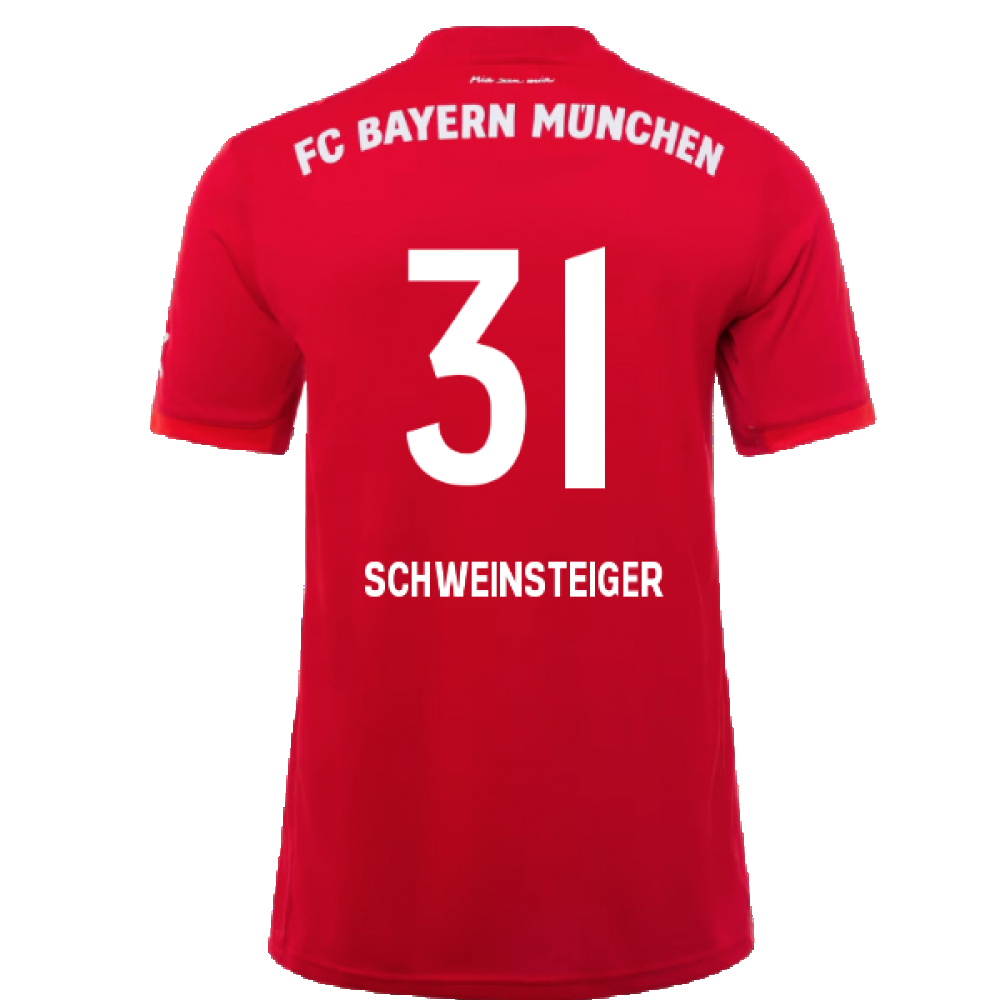 Bayern Munich 2019-20 Home Shirt (Mint) (SCHWEINSTEIGER 31)