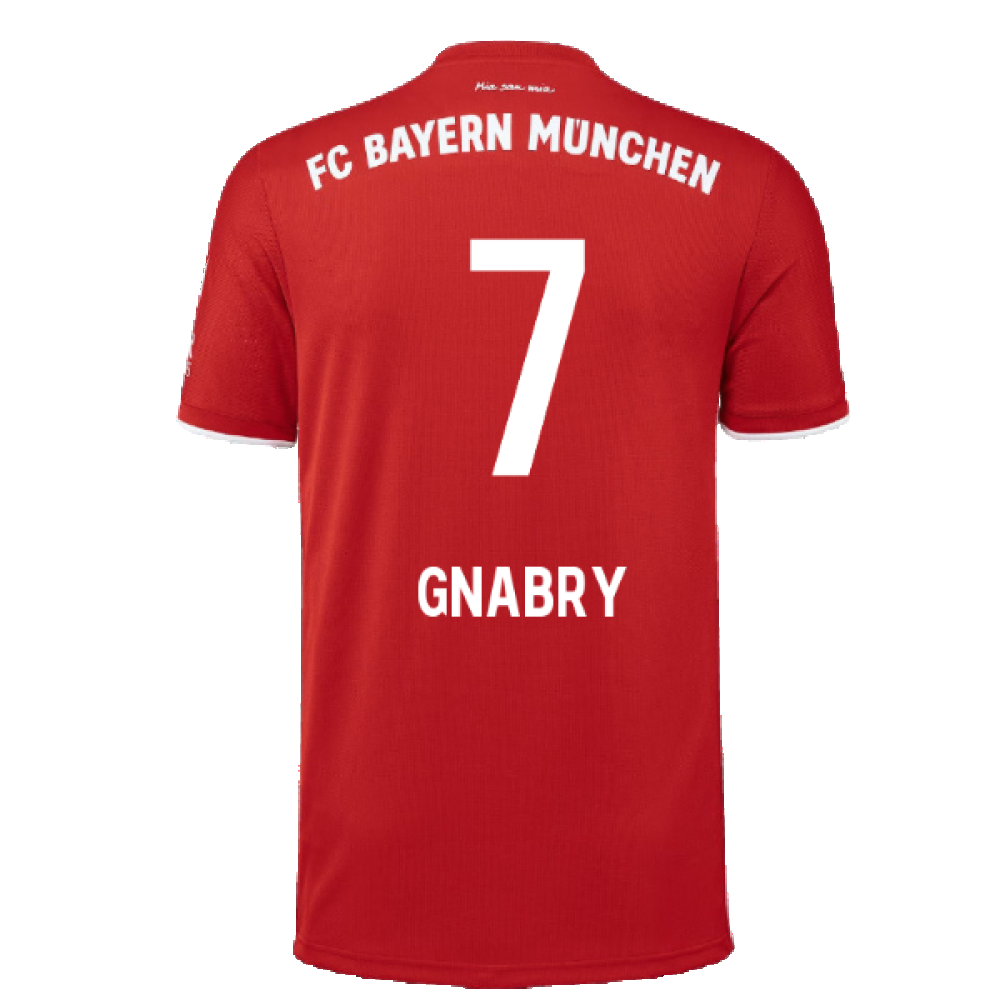 Bayern Munich 2020-21 Home Shirt (L) (Mint) (GNABRY 7)