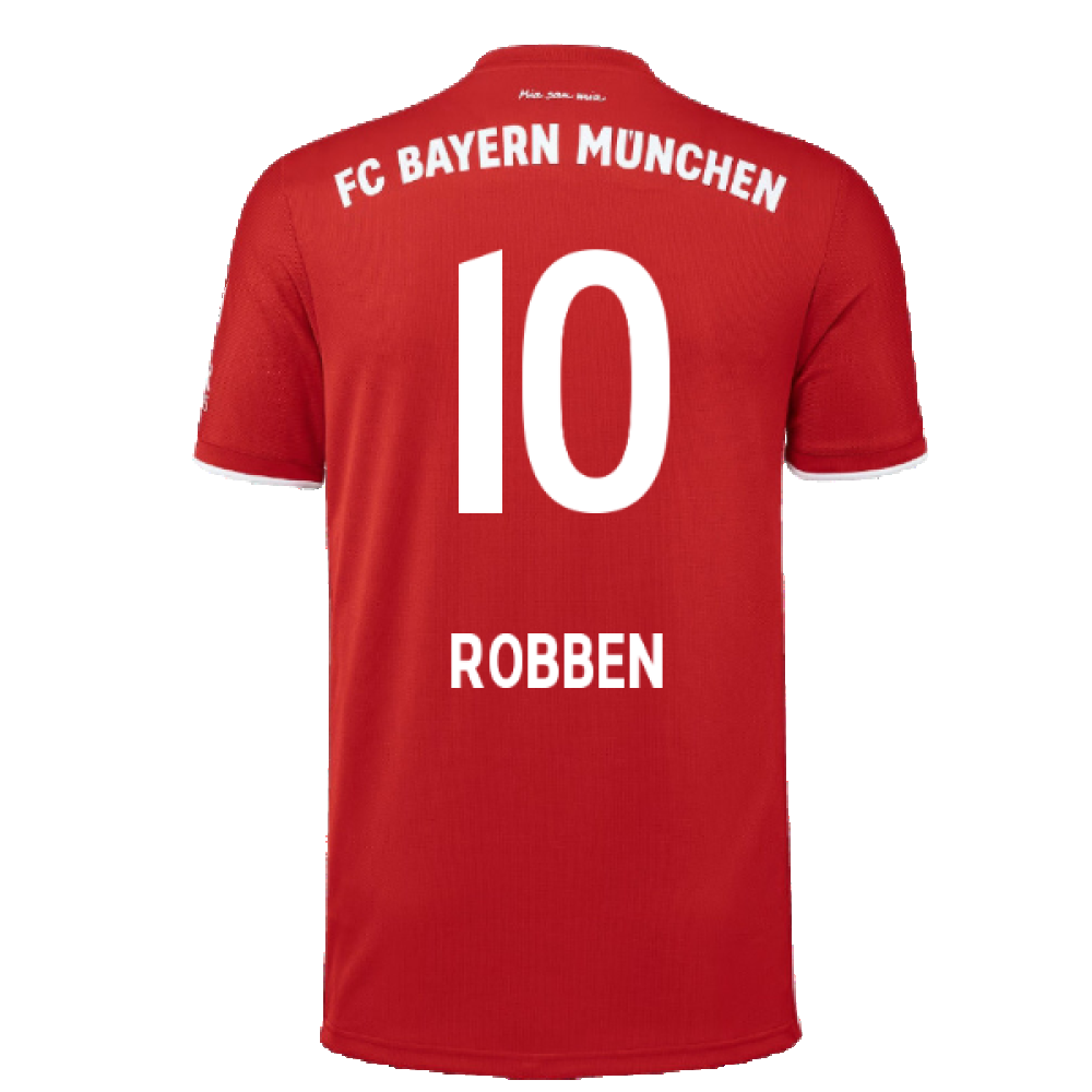 Bayern Munich 2020-21 Home Shirt (L) (Mint) (ROBBEN 10)